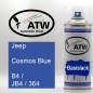 Preview: Jeep, Cosmos Blue, B4 / JB4 / 364: 400ml Sprühdose, von ATW Autoteile West.